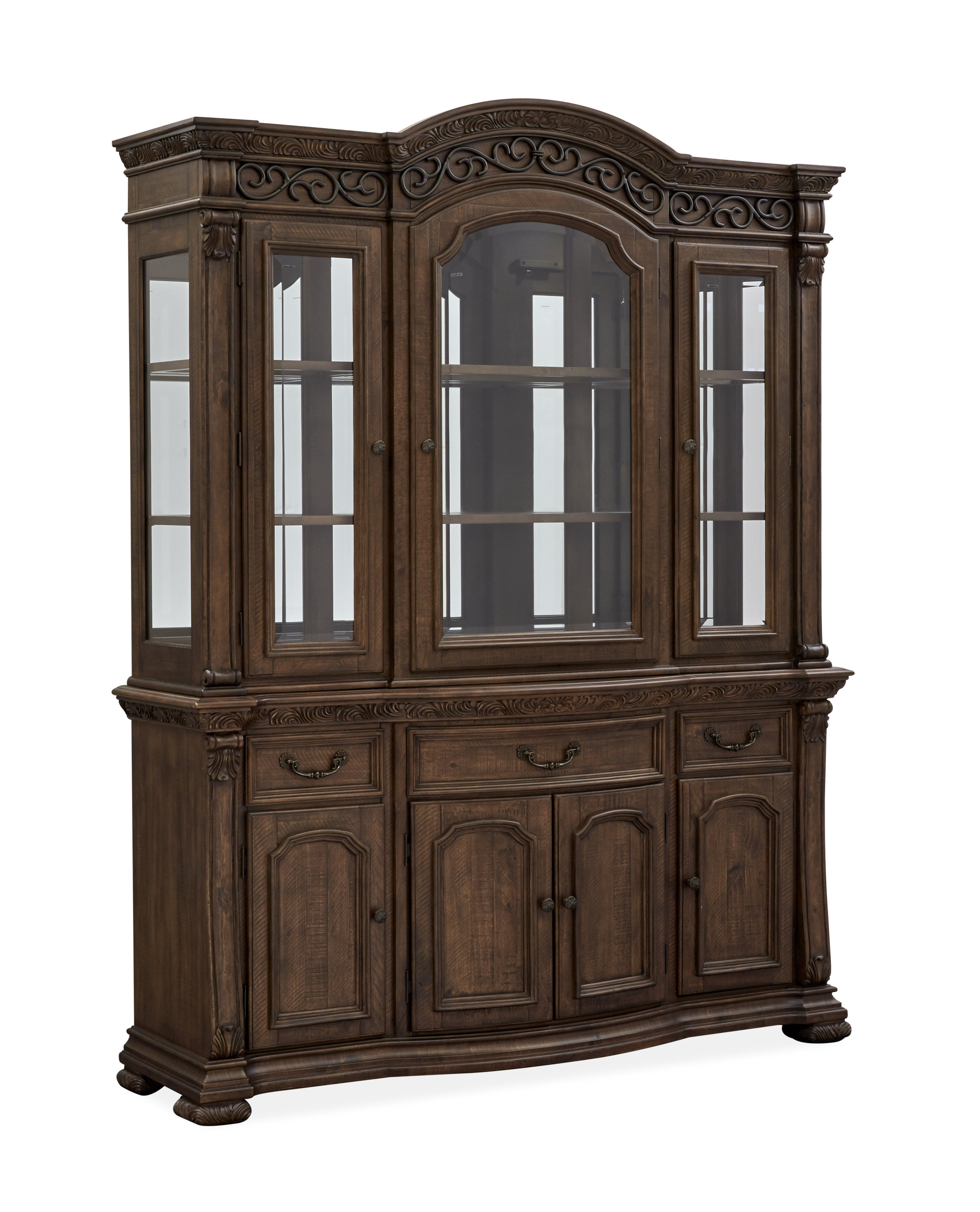 Lark Manor™ Assel Lighted Dining Hutch | Wayfair